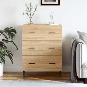 Credenza Rovere Sonoma 69,5x34x90 cm in Legno Multistrato