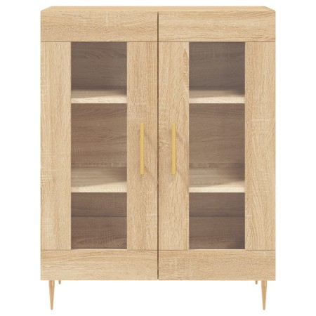 Credenza Rovere Sonoma 69,5x34x90 cm in Legno Multistrato