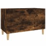 Mobile Porta Dischi Rovere Fumo 74,5x38x48 cm Legno Multistrato