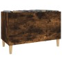 Mobile Porta Dischi Rovere Fumo 74,5x38x48 cm Legno Multistrato