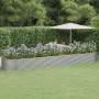 Letto Giardino Acciaio Vernice a Polvere 584x140x68cm Argento