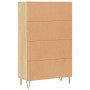 Credenza Rovere Sonoma 69,5x31x115 cm in Legno Multistrato