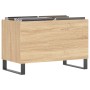 Mobile Porta Dischi Rovere Sonoma 74,5x38x48 Legno Multistrato