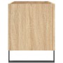 Mobile Porta Dischi Rovere Sonoma 74,5x38x48 Legno Multistrato