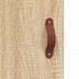 Credenza Rovere Sonoma 90x34x80 cm in Legno Multistrato