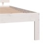 Giroletto Bianco in Legno Massello di Pino 140x200 cm