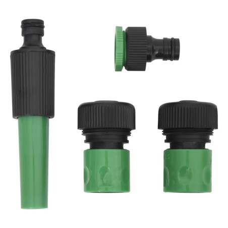 Set Tubo da Giardino con Raccordi Verde 0,5" 50 m in PVC