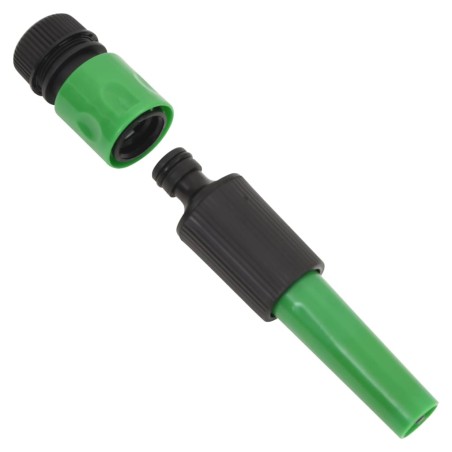 Set Tubo da Giardino con Raccordi Verde 0,5" 50 m in PVC