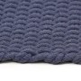 Tappeto Rettangolare Blu Marino 200x300 cm in Cotone