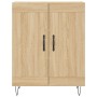 Credenza Rovere Sonoma 69,5x34x90 cm in Legno Multistrato