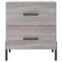 Comodini 2 pz Grigio Sonoma 40x35x47,5 cm in Legno Multistrato