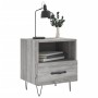 Comodini 2 pz Grigio Sonoma 40x35x47,5 cm in Legno Multistrato