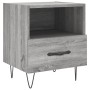 Comodini 2 pz Grigio Sonoma 40x35x47,5 cm in Legno Multistrato