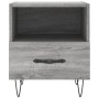 Comodini 2 pz Grigio Sonoma 40x35x47,5 cm in Legno Multistrato