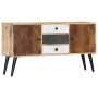 Credenza 118x30x62 cm in Legno Massello di Mango