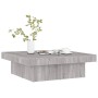 Tavolino da Salotto Grigio Sonoma 90x90x28 cm Legno Multistrato