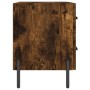 Comodini 2 pz Rovere Fumo 40x35x47,5 cm in Legno Multistrato