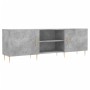 Mobile Porta TV Grigio Cemento 150x30x50cm in Legno Multistrato