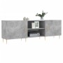 Mobile Porta TV Grigio Cemento 150x30x50cm in Legno Multistrato