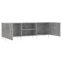 Mobile Porta TV Grigio Cemento 150x30x50cm in Legno Multistrato