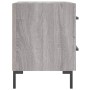 Comodini 2 pz Grigio Sonoma 40x35x47,5 cm in Legno Multistrato