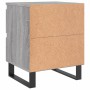 Comodini 2pz Grigio Sonoma 40x35x50 cm in Legno Multistrato