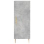 Credenza Grigio Cemento 34,5x34x90 cm in Legno Multistrato