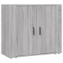 Credenza Grigio Sonoma 80x33x70 cm in Legno Multistrato