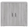 Credenza Grigio Sonoma 80x33x70 cm in Legno Multistrato