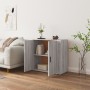 Credenza Grigio Sonoma 80x33x70 cm in Legno Multistrato