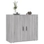 Credenza Grigio Sonoma 80x33x70 cm in Legno Multistrato