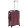 Set Trolley a Custodia Rigida 3 pz Rosso Vino in ABS