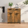 Credenza Rovere Fumo 60x30x70 cm in Legno Multistrato