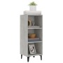 Credenza Grigio Cemento 34,5x32,5x90 cm in Legno Multistrato