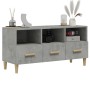 Mobile Porta TV Grigio Cemento 102x36x50 cm Legno Multistrato