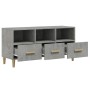 Mobile Porta TV Grigio Cemento 102x36x50 cm Legno Multistrato