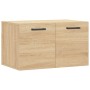 Mobile a Parete Rovere Sonoma 60x36,5x35 cm Legno Multistrato