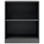 Libreria Grigio Lucido 60x24x76 cm in Legno Multistrato