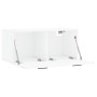 Mobile a Parete Bianco Lucido 80x36,5x35 cm Legno Multistrato