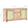 Credenza 151x40x75 cm in Legno Grezzo di Acacia