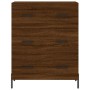 Credenza Rovere Marrone 69,5x34x90 cm in Legno Multistrato