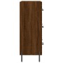 Credenza Rovere Marrone 69,5x34x90 cm in Legno Multistrato