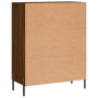 Credenza Rovere Marrone 69,5x34x90 cm in Legno Multistrato