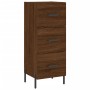 Credenza Rovere Marrone 34,5x34x90 cm in Legno Multistrato