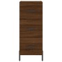 Credenza Rovere Marrone 34,5x34x90 cm in Legno Multistrato