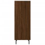 Credenza Rovere Marrone 34,5x32,5x90 cm in Legno Multistrato