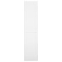 Armadio per Ufficio Anta Scorrevole Bianco 90x40x180 cm Acciaio