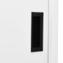Armadio per Ufficio Anta Scorrevole Bianco 90x40x180 cm Acciaio