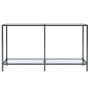Tavolo Consolle Trasparente 140x35x75,5 cm in Vetro Temperato