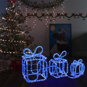 Decorazione Natale Scatole Regalo con 180 LED Interni Esterni